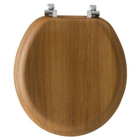 CHESTERFIELD LEATHER 9601CP-263 Wood Round Toilet Seat CH32752